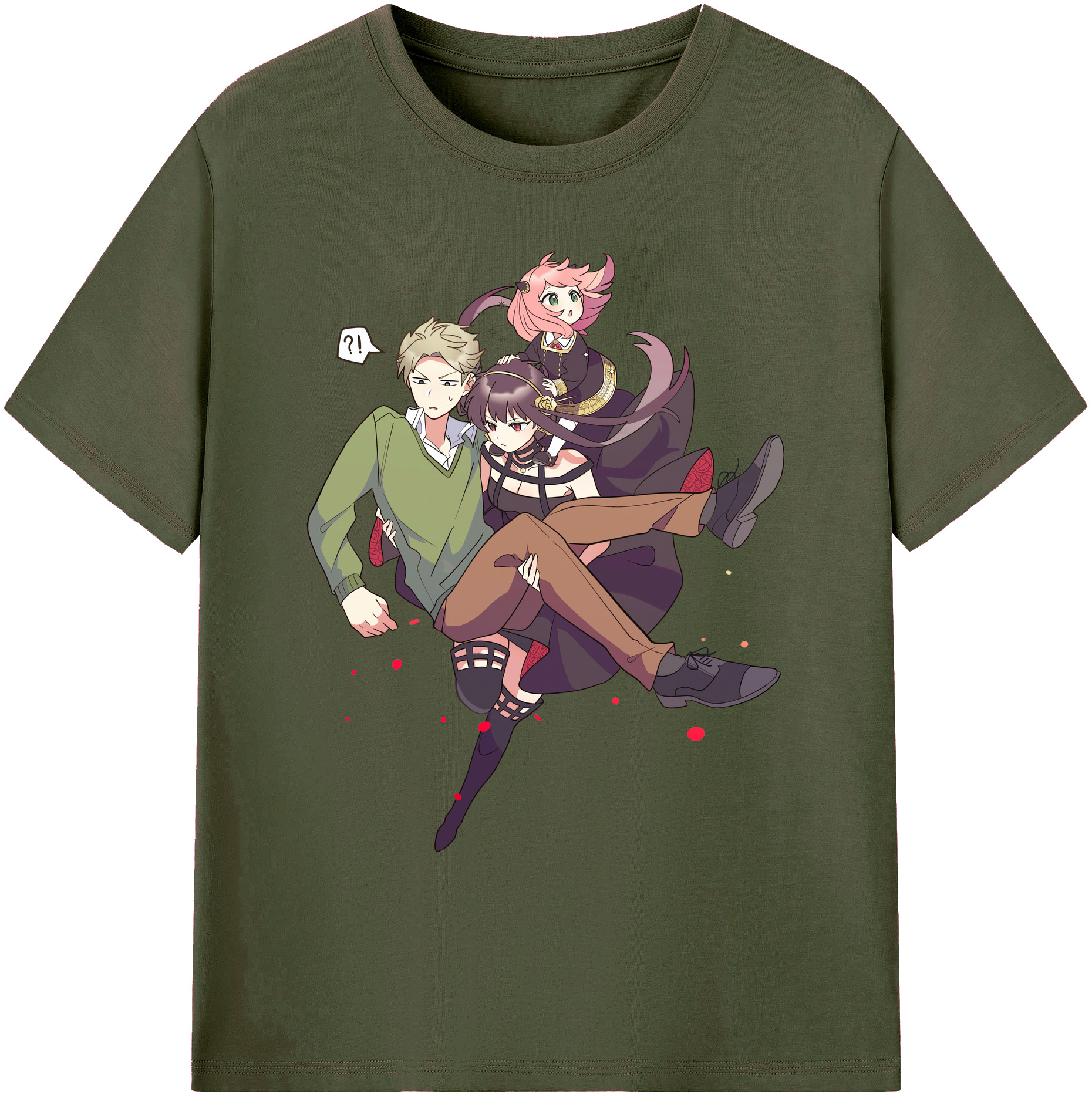 （画像用） SPY×FAMILY间谍家家酒 綿100％ メンズ半袖Tシャツ｜肌触りやわらか＆通気性